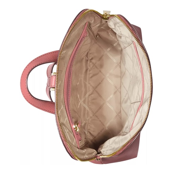 Michael Kors Rhea Zip Medium Slim Backpack - Signature Optic White - Picture 3 of 5